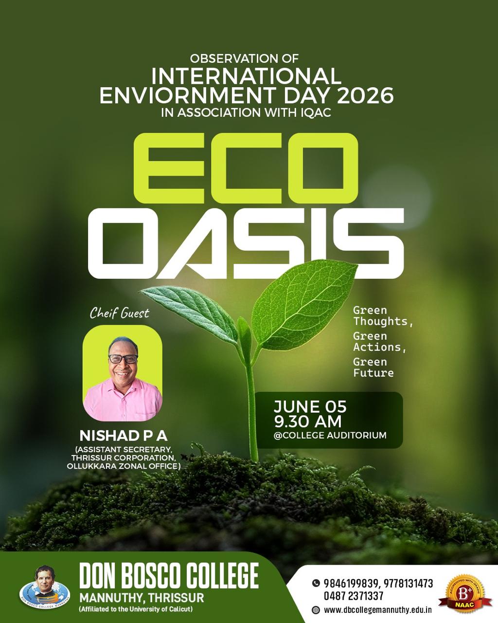  ECO OASIS 2026–2027 International Environment Day 2026 Celebration